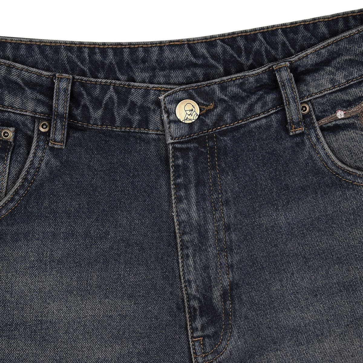 Derschutze "blossom v2" patchwork Denim dark indigo