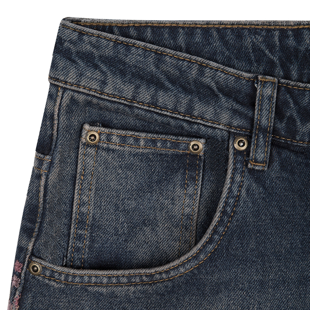 Derschutze "blossom v2" patchwork Denim dark indigo