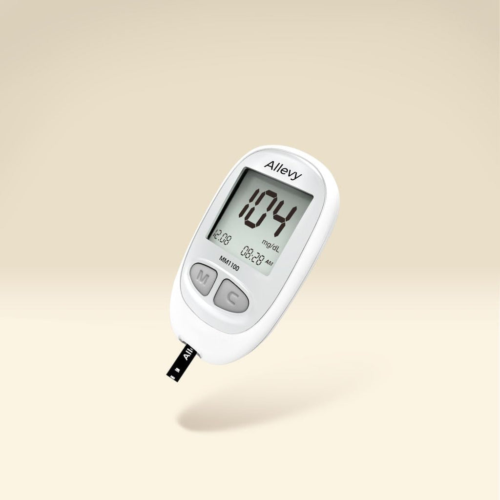 Blood Glucose Monitor Kit with 100 Test Strips and Lancets C314146