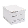 Storage & Filing Box with Handles & Removable Lid, Letter & Legal, Stackable, 20-Pack A6372