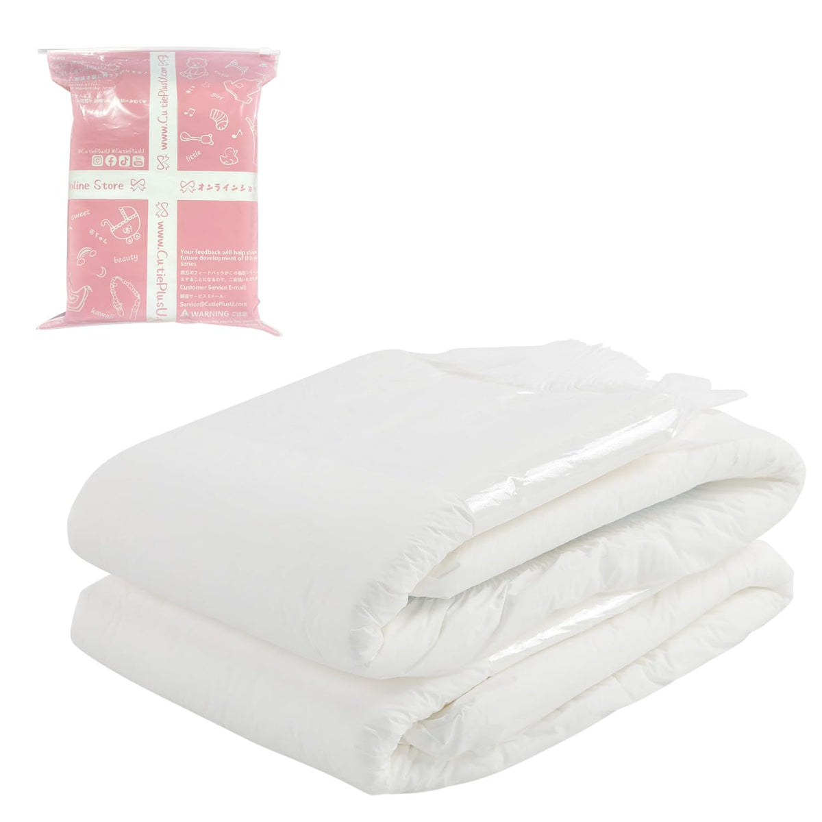 White Medium Diaper 2 Pieces B49929