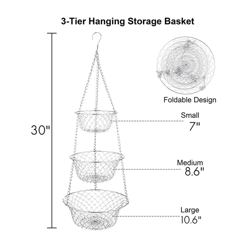 3 Tier Hanging Fruit Basket C104616