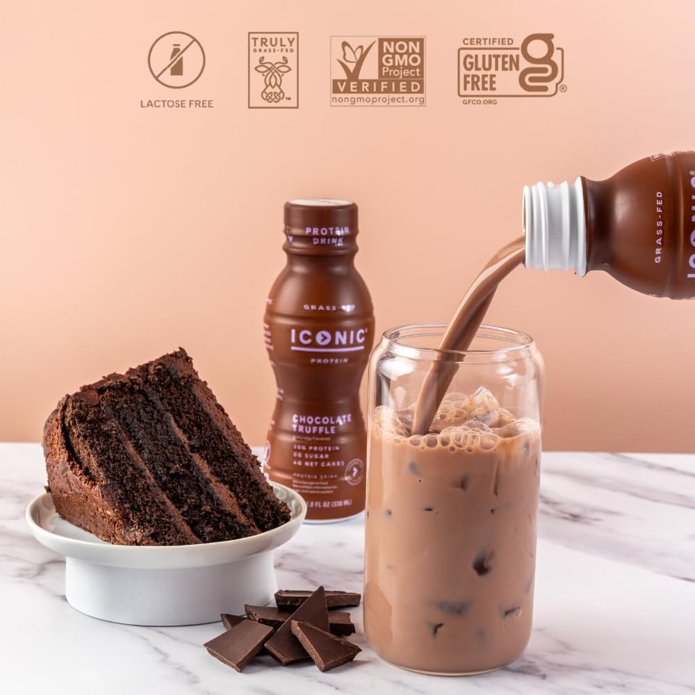 Chocolate Truffle Sugar Free Low Carb Protein Drinks 12 Pack O8990