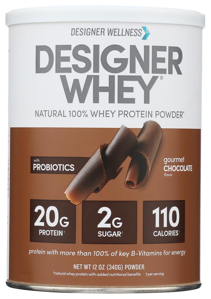 Whey Protein Powder Gourmet Chocolate 12-Ounce Pack of 2 J790