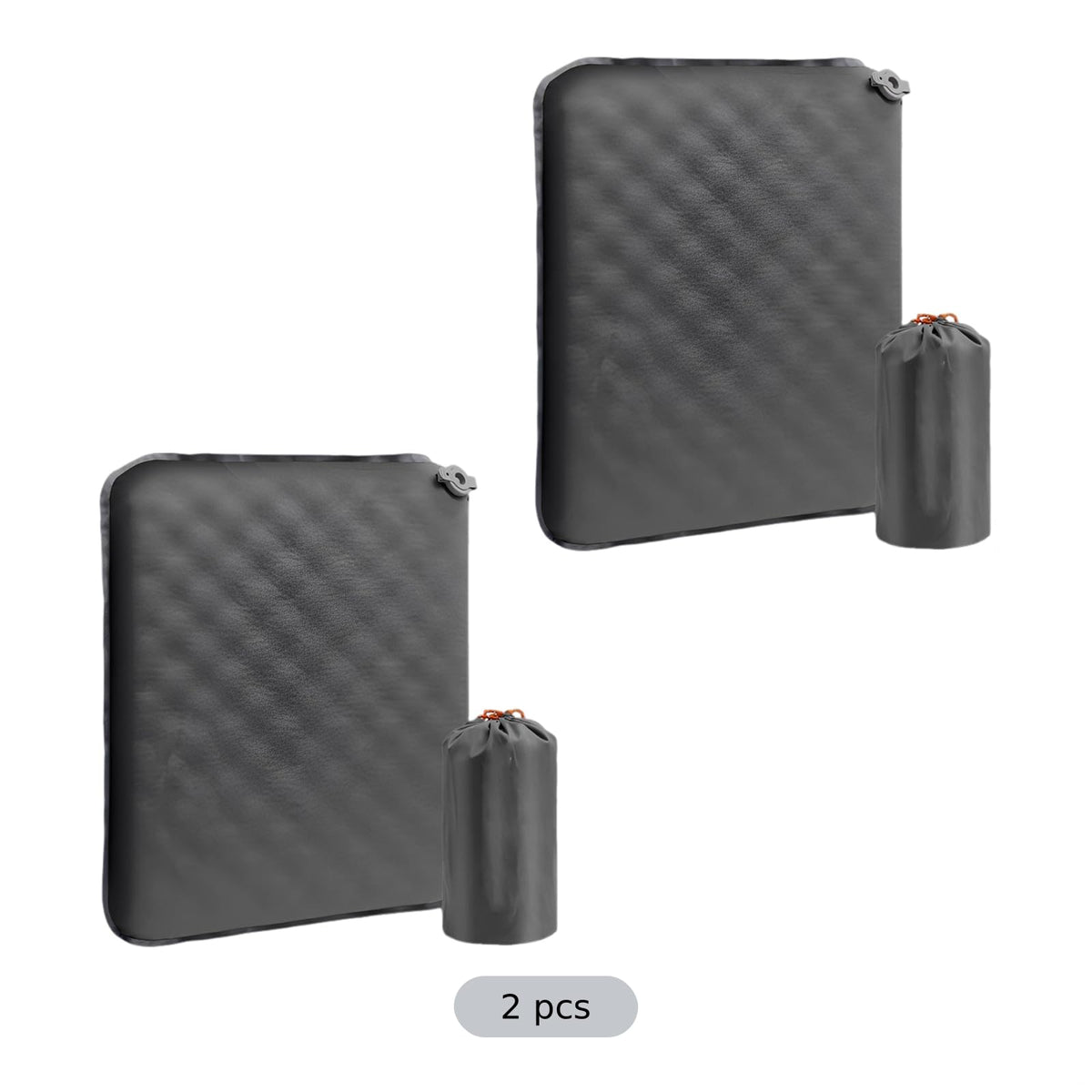 2 Pcs Inflatable Nylon TPU Seat Cushion Z877