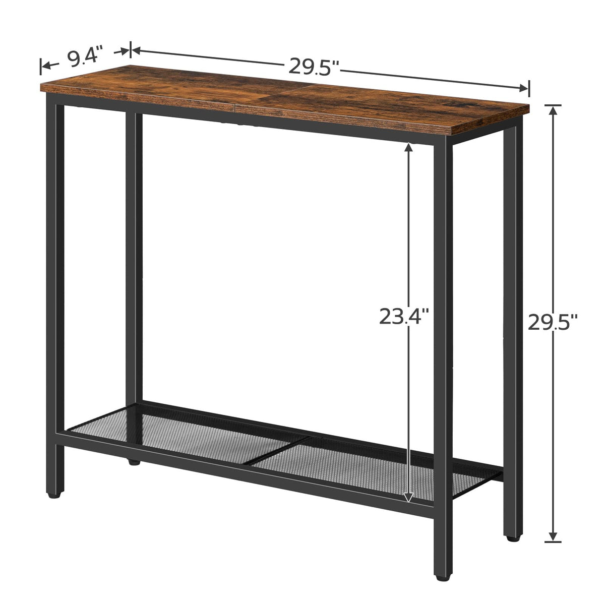 29.5" Narrow 2 Tier Console Table K9523