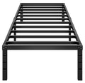 14 Inch Tall Black Metal Platform Twin Size Bed Frame C668129