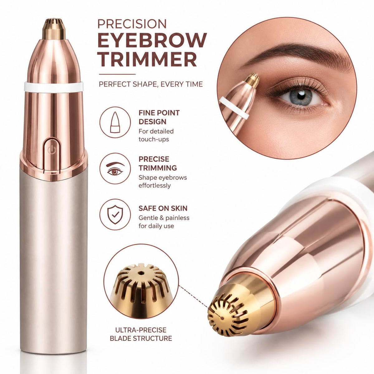 2 in 1 Facial & Eyebrow Hair Trimmer H449