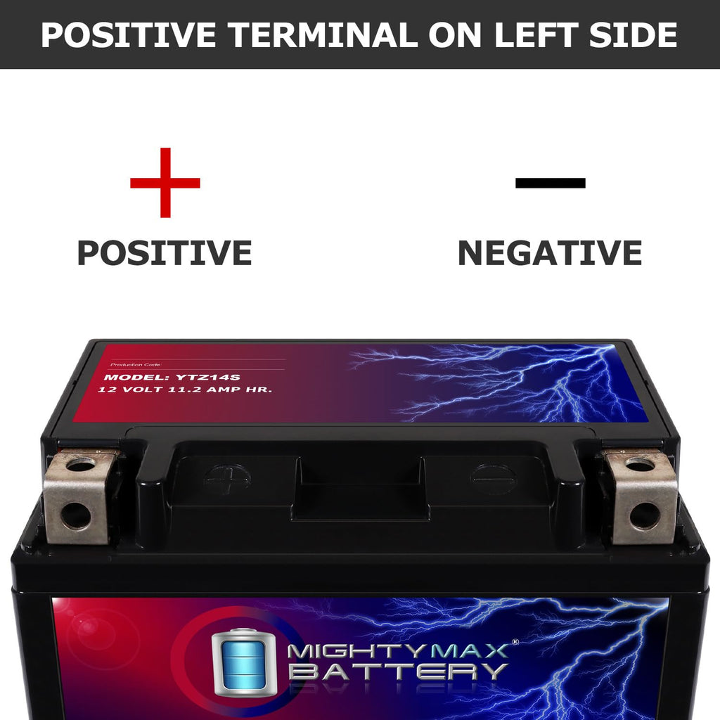 12 Volt 11.2 AH 230 CCA Rechargeable Maintenance Free SLA AGM Motorcycle Battery Pack of 2 E99501