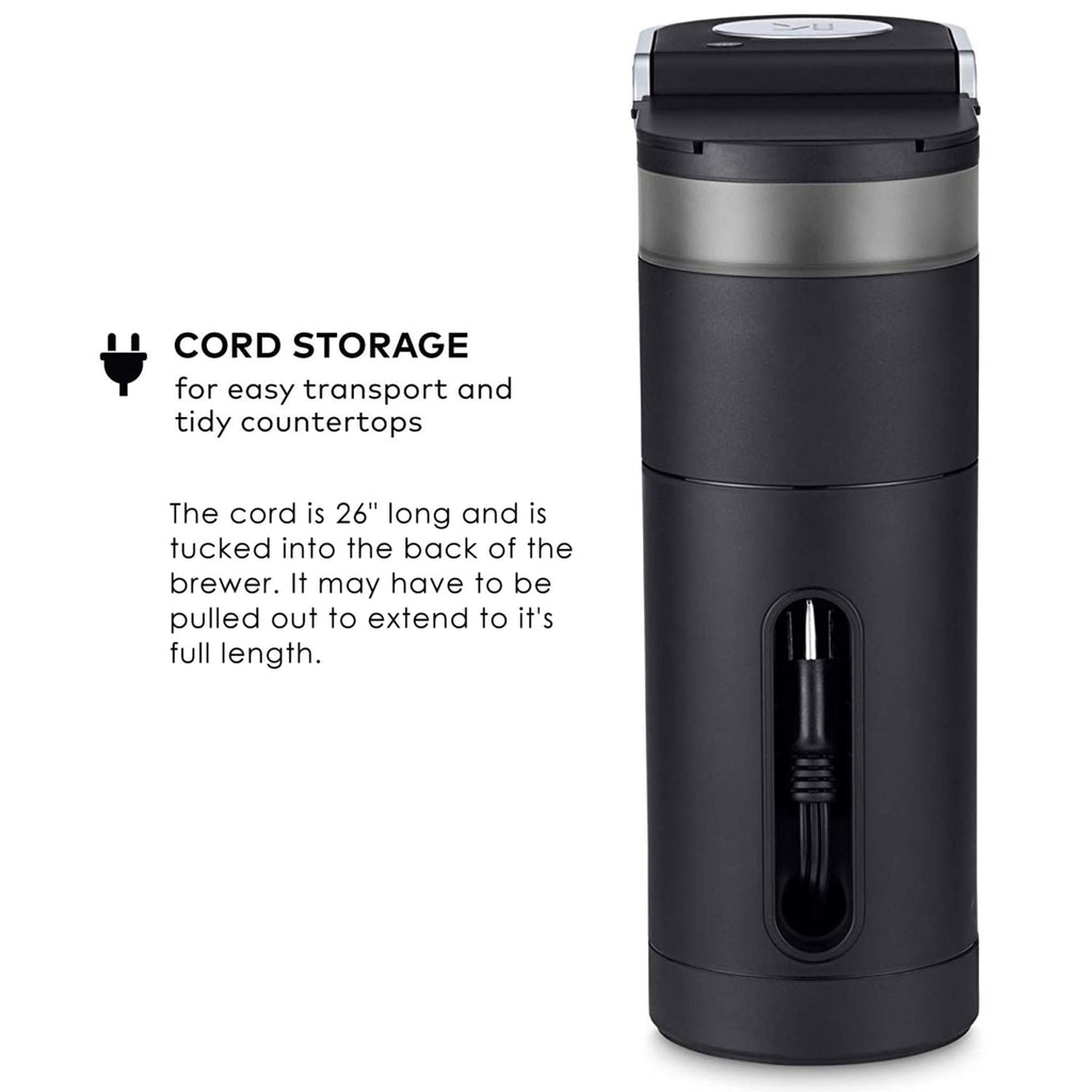 Single Serve K-Cup Pod Coffee Maker, 6 to 12oz Brew Size, Black V1402