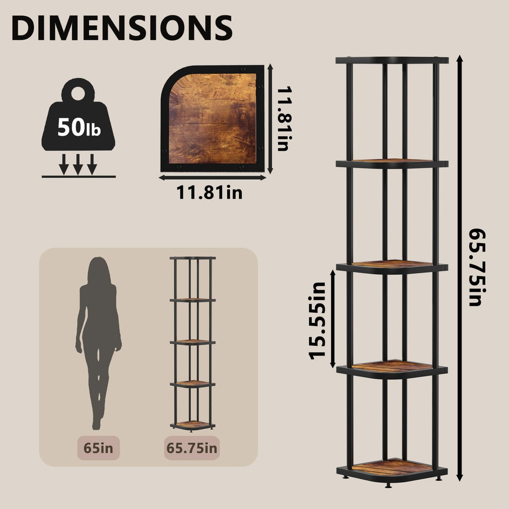 5 Tier Corner Shelf D3752