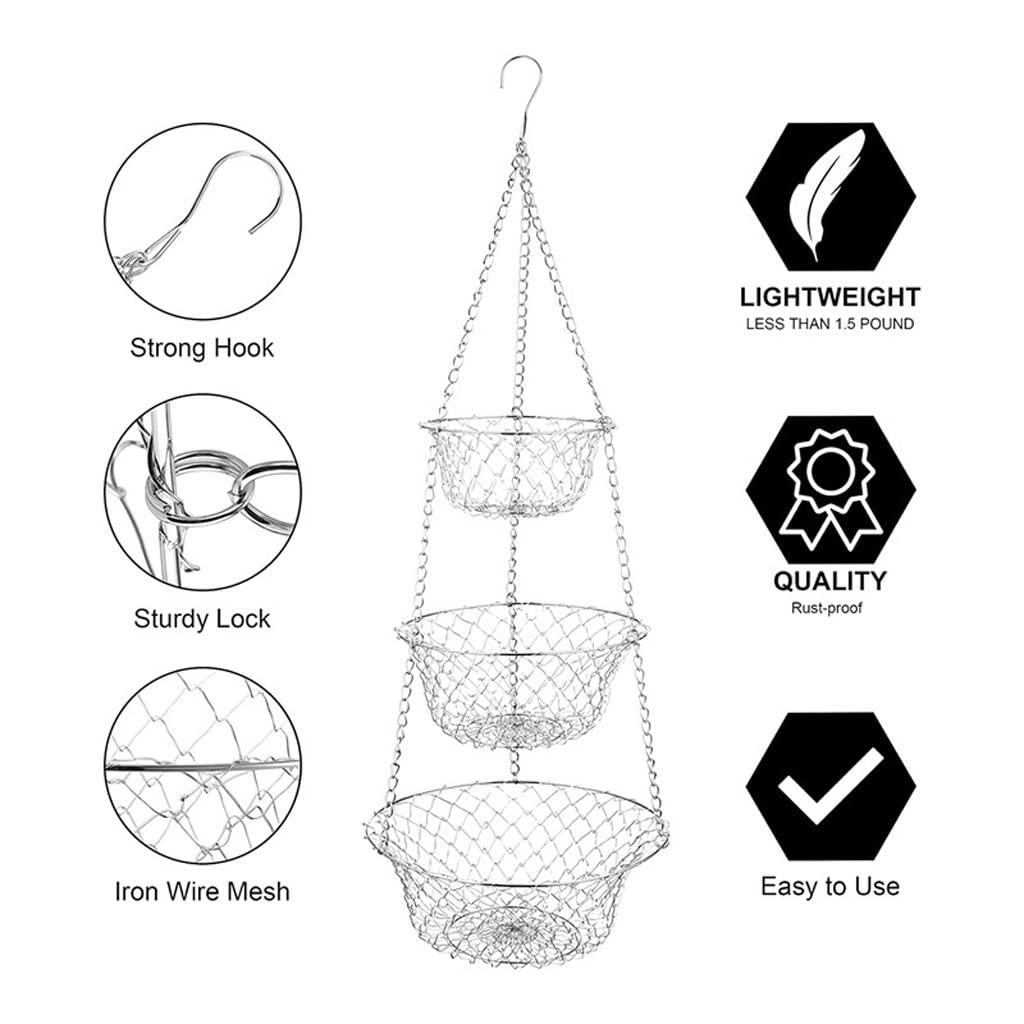 3 Tier Hanging Fruit Basket C104616
