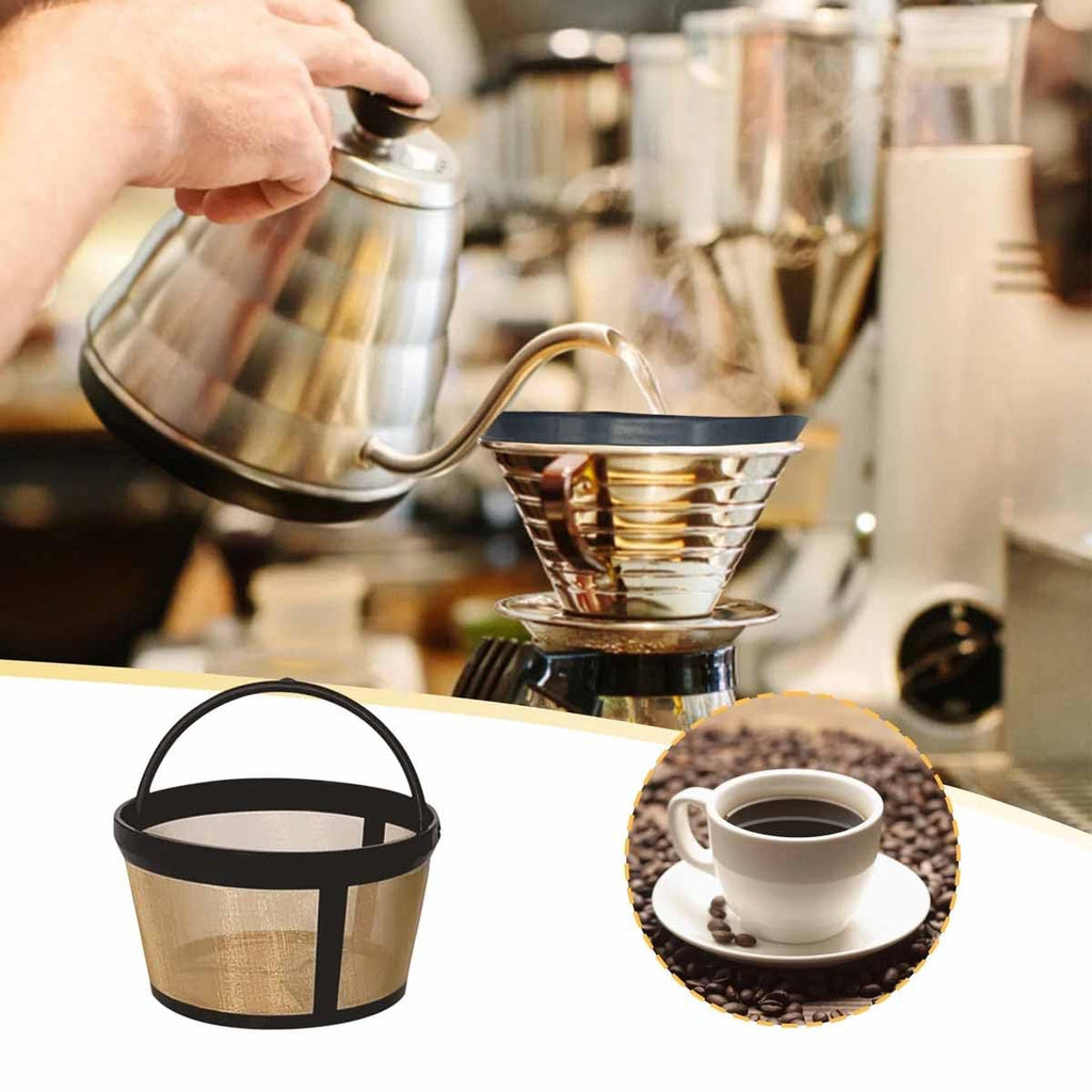 Reusable Coffee Filter Basket, 8-12 Cup Mesh, BPA-Free A60379