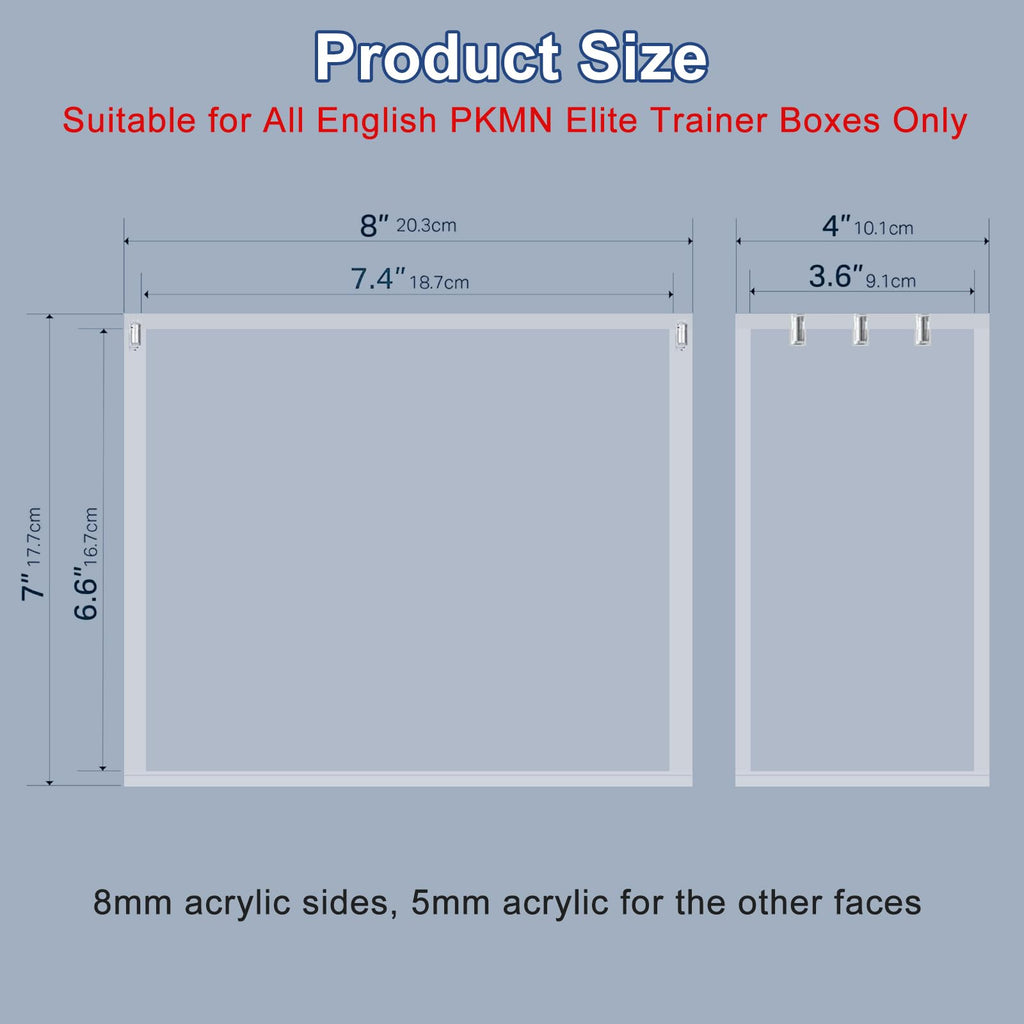 Acrylic Elite Trainer Box Display Case F5132