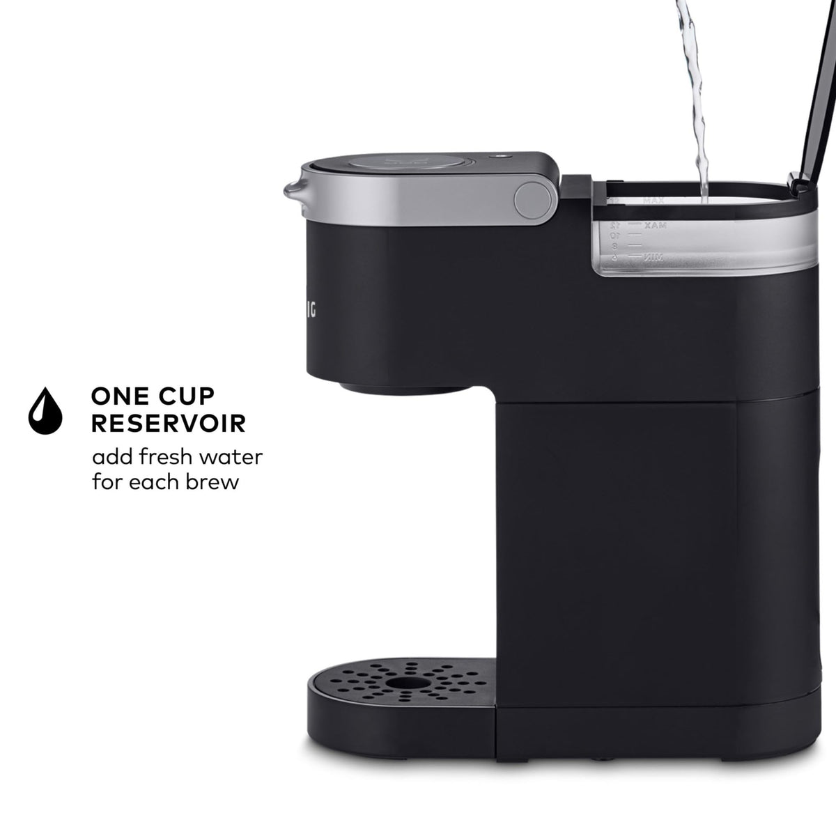 Single Serve K-Cup Pod Coffee Maker, 6 to 12oz Brew Size, Black V1402