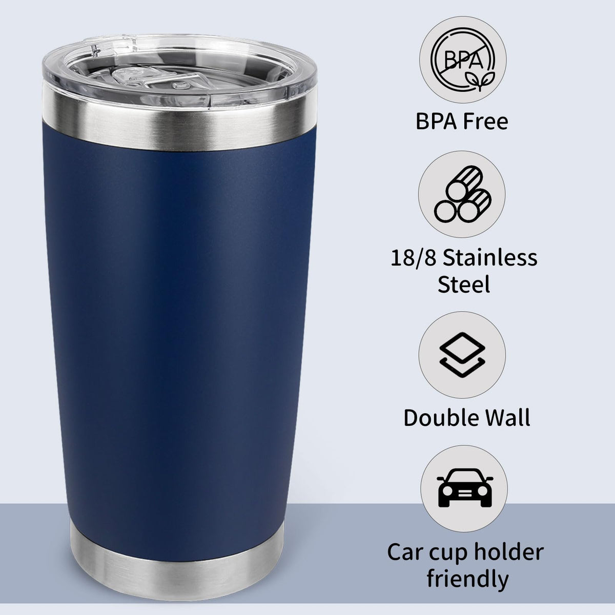 20oz Stainless Steel Tumbler with Lid Z994