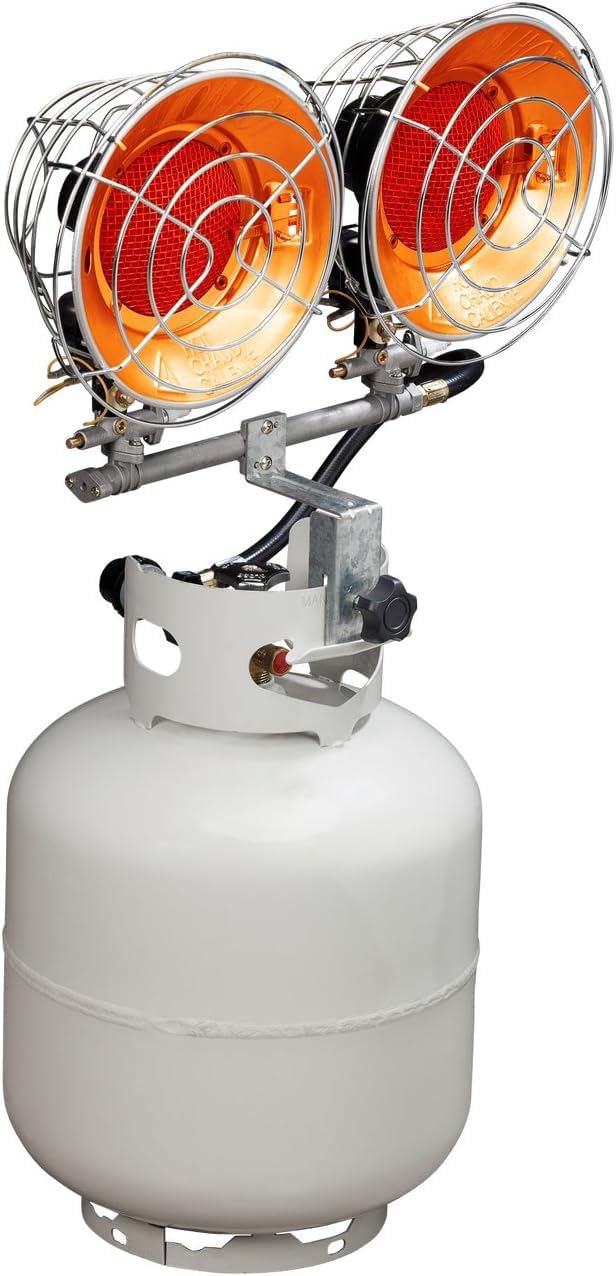 Infra-Red Double Burner 30,000 BTU Tank Top Outdoor Heater Q9294
