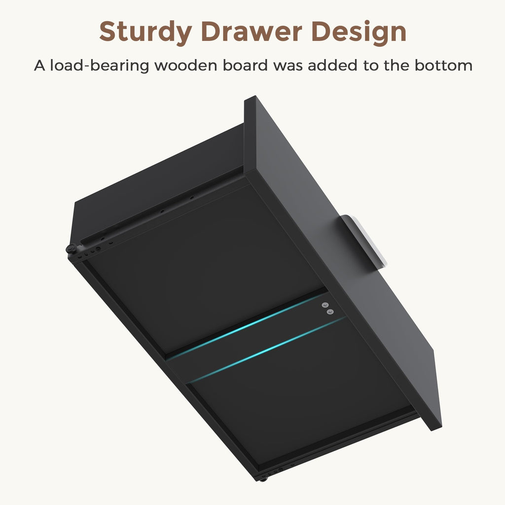 Black 9 Drawer Wood Dresser T682988