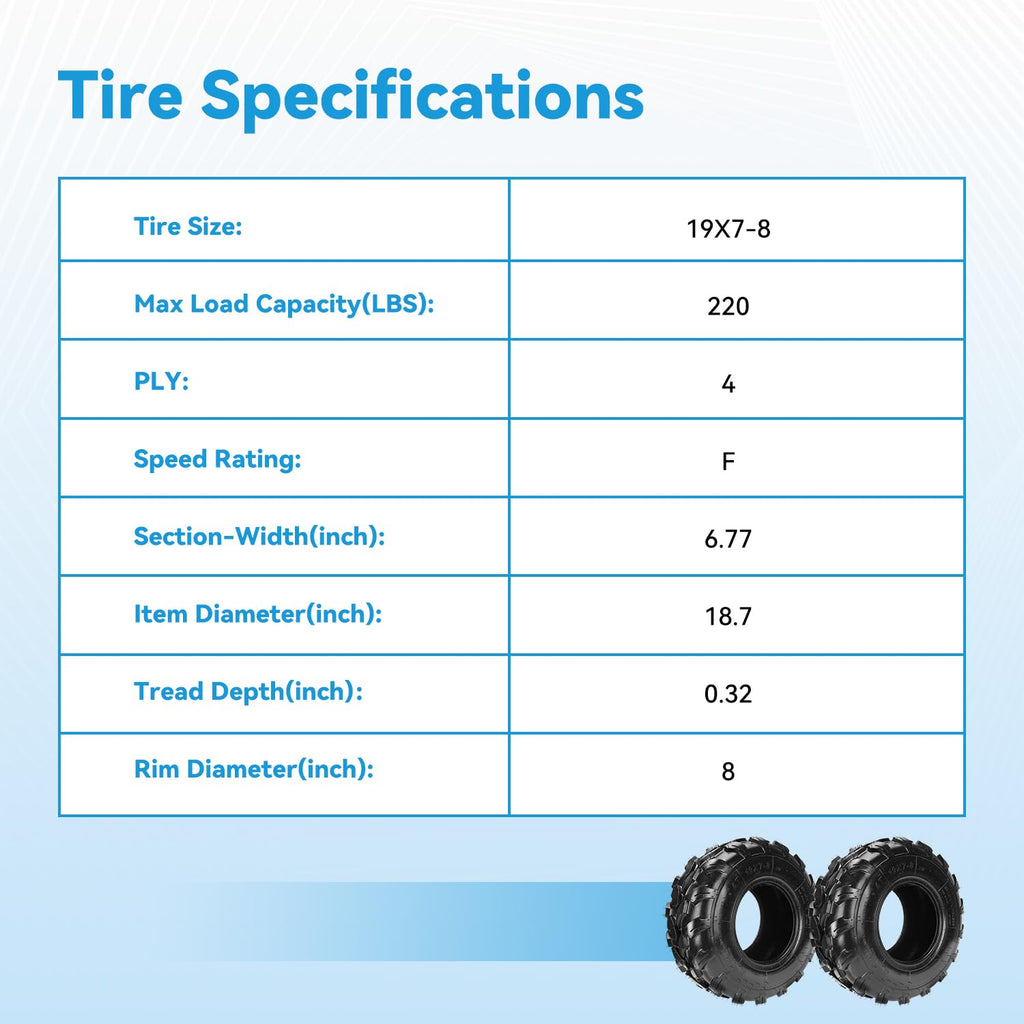 19x7-8 Tubeless Tire Z7535