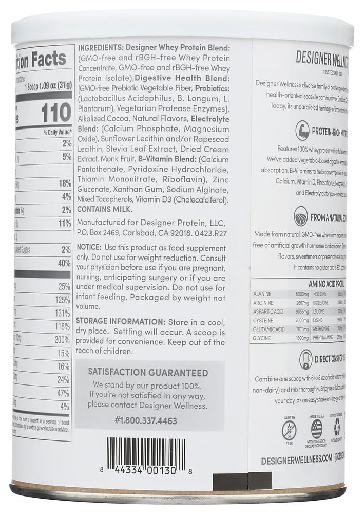 Whey Protein Powder Gourmet Chocolate 12-Ounce Pack of 2 J790