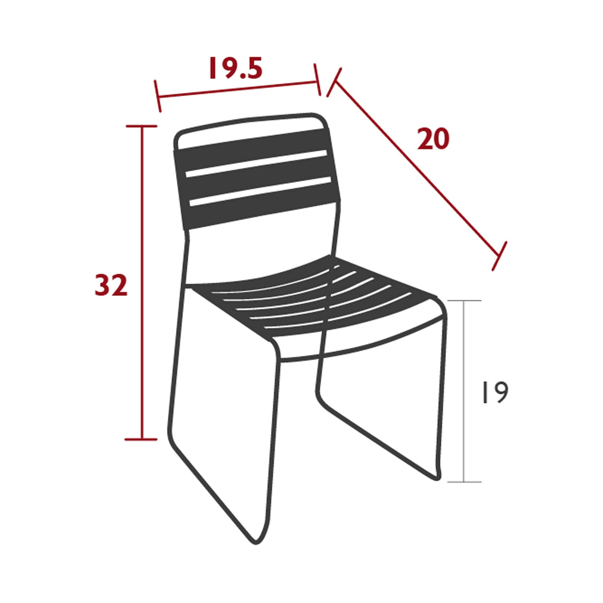Set of 2 Anthracite Chair B13708