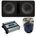 Dual 12" Loaded Sub Box with 800W Amp N417