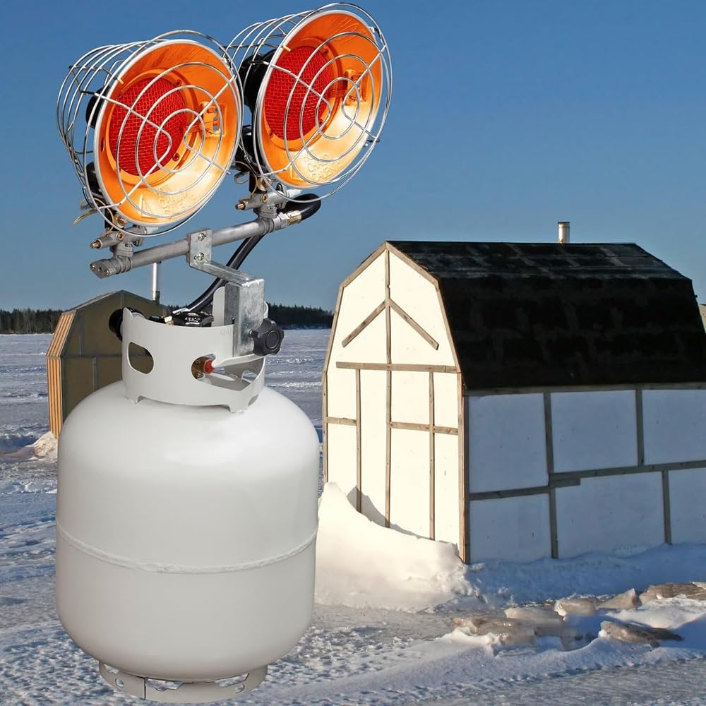 Infra-Red Double Burner 30,000 BTU Tank Top Outdoor Heater Q9294