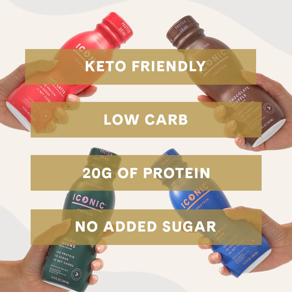 Chocolate Truffle Sugar Free Low Carb Protein Drinks 12 Pack O8990