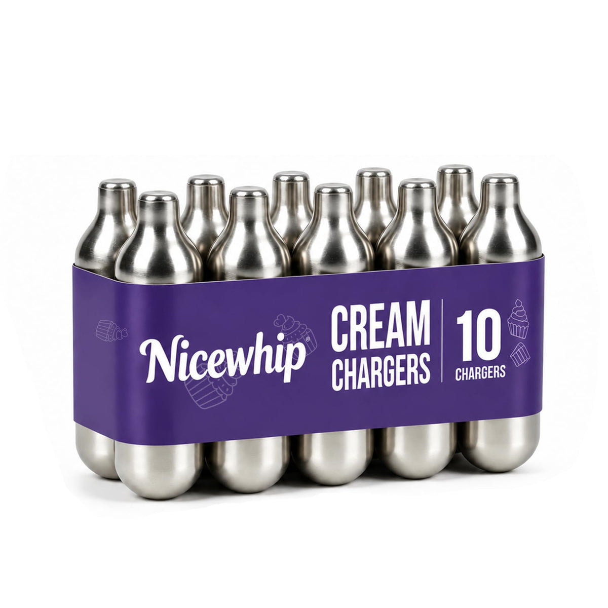 Steel Cream Chargers 10-Pack K960