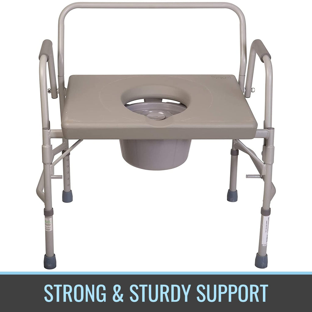 Portable Bedside Commode Chair with Handles M561
