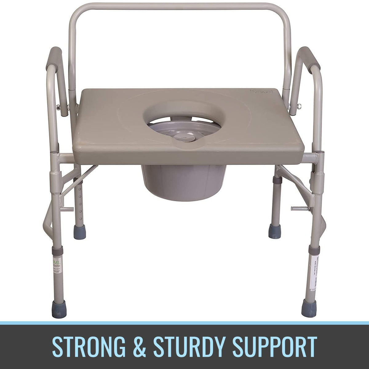 Portable Bedside Commode Chair with Handles M561