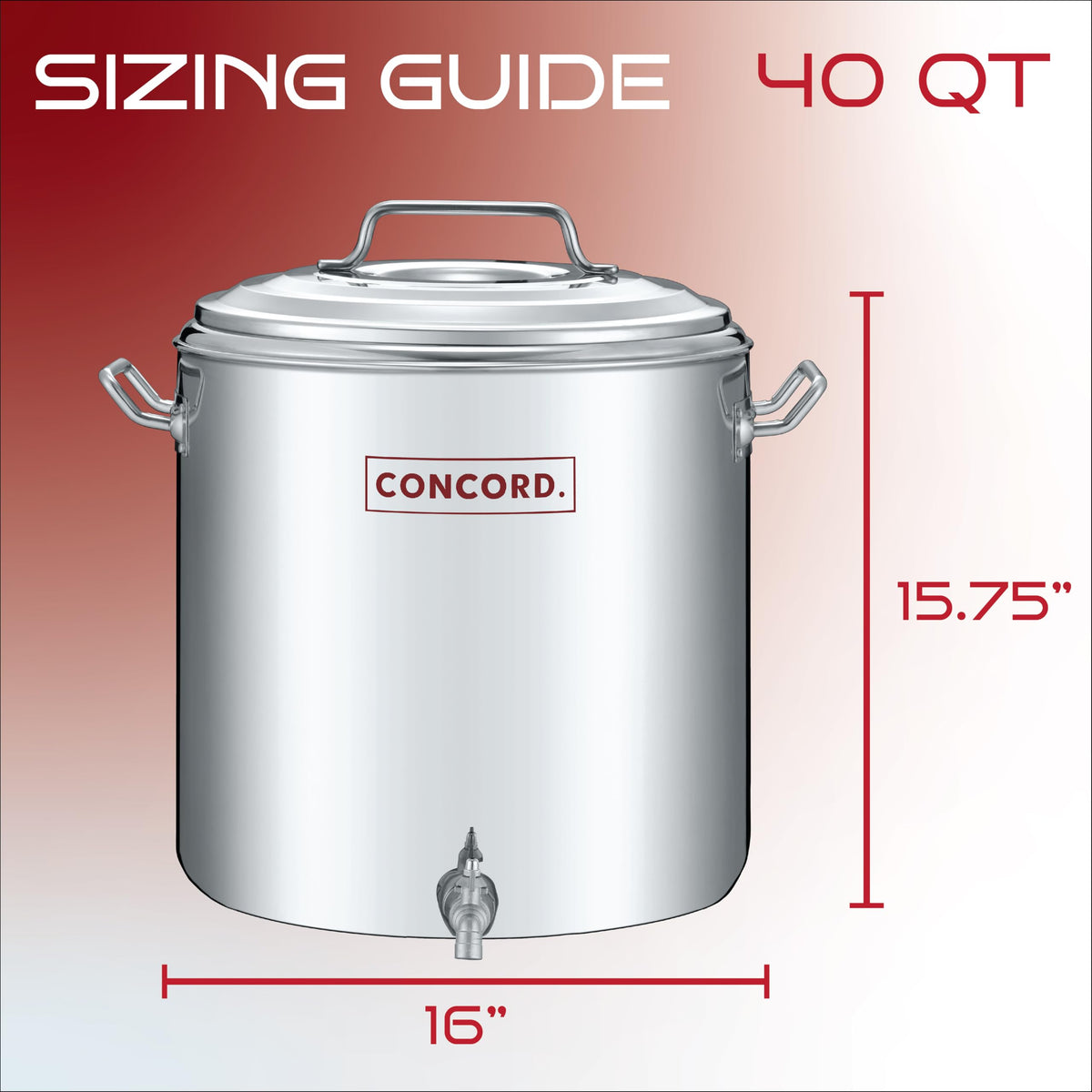 Stainless Steel Insulated Double Wall Stock Pot 40 Quart J6610
