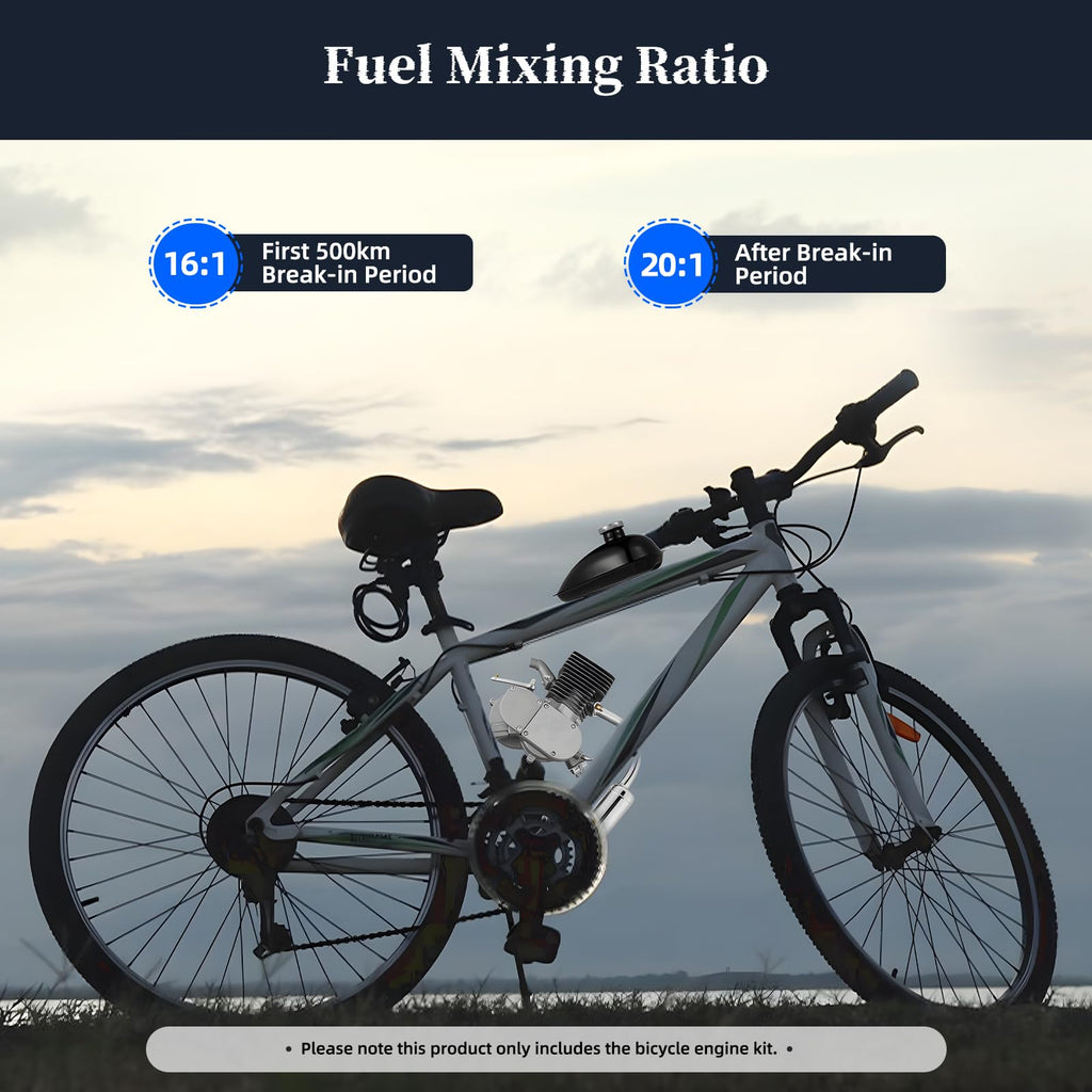 100cc 2 Stroke Air-Cooling Bicycle Engine Kit A385