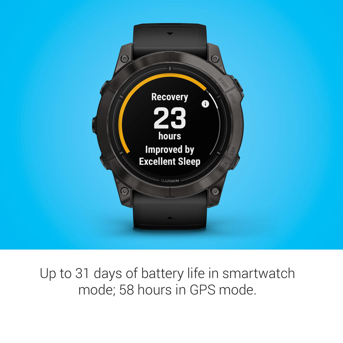 Black 51mm Smartwatch U7796