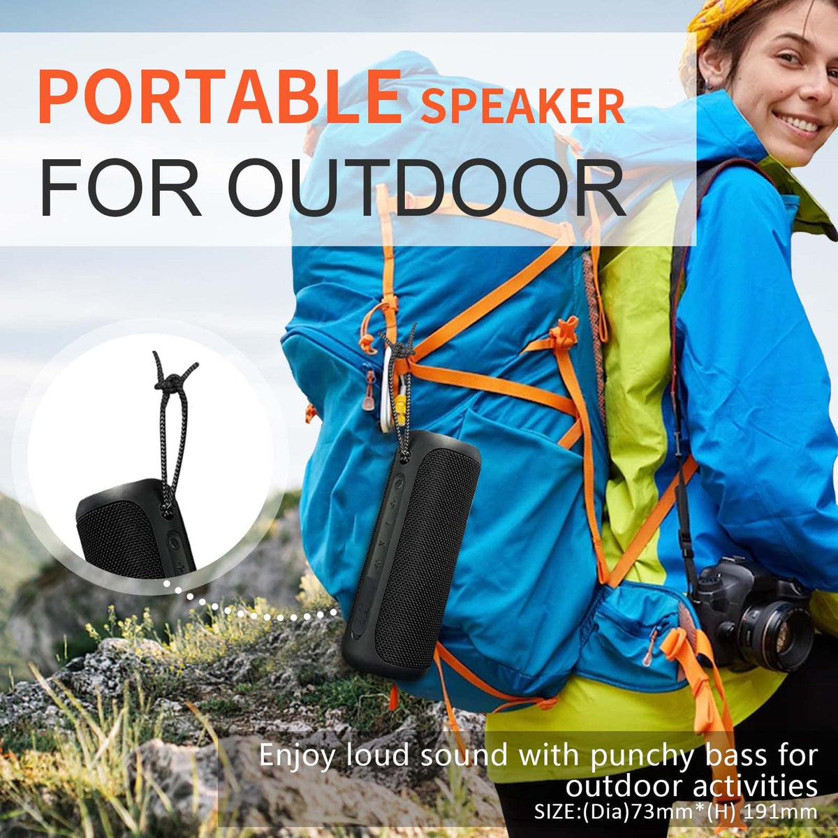 IPX7 Waterproof Portable Bluetooth Speaker A537115
