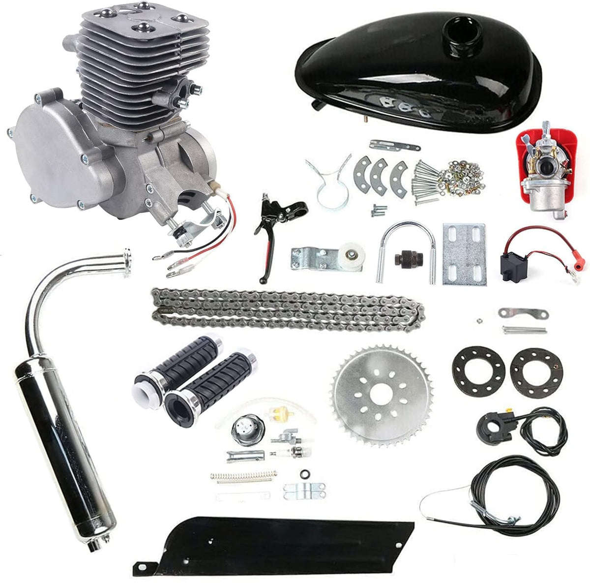 100cc 2 Stroke Air-Cooling Bicycle Engine Kit A385