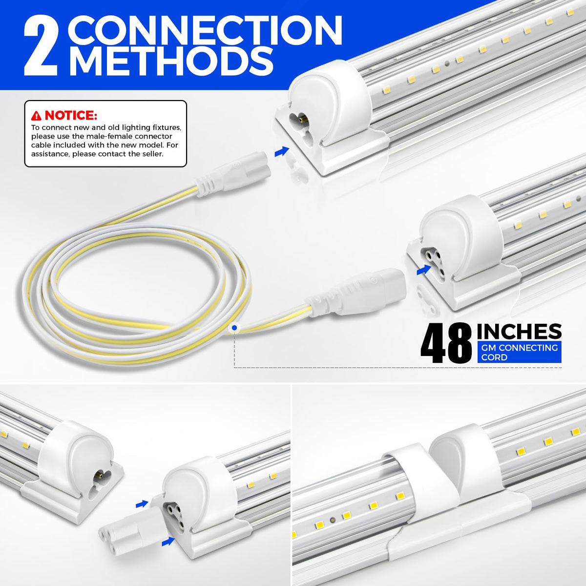 2FT LED Shop Lights 4 Pack R880743