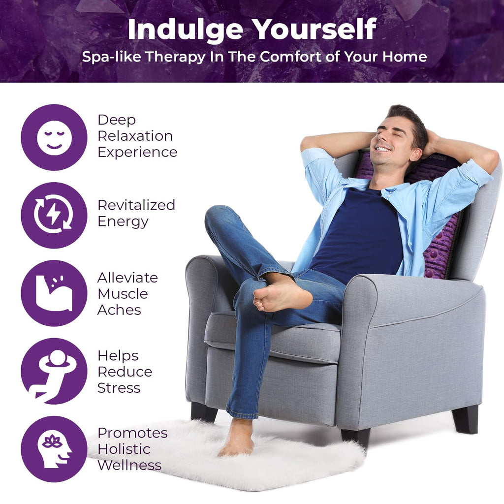 Far Infrared Amethyst Heating Pad Mini 32" L x 20"W T94585