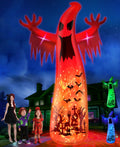 14 Ft Inflatable Ghost Outdoor Decoration with Flame Light S172