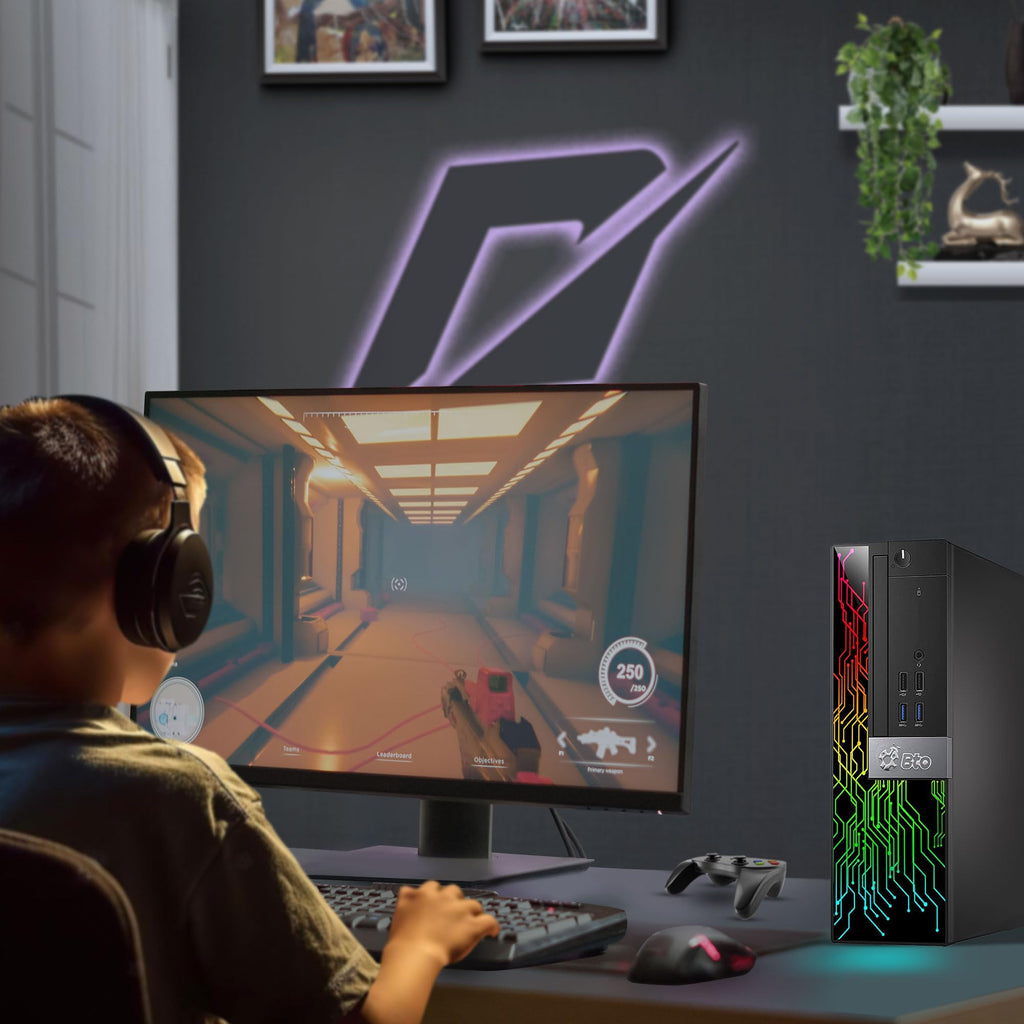 SFF Desktop Computer Intel Core i5 16GB RAM 128GB SSD 500GB HDD GT 1030 Gaming PC U14896