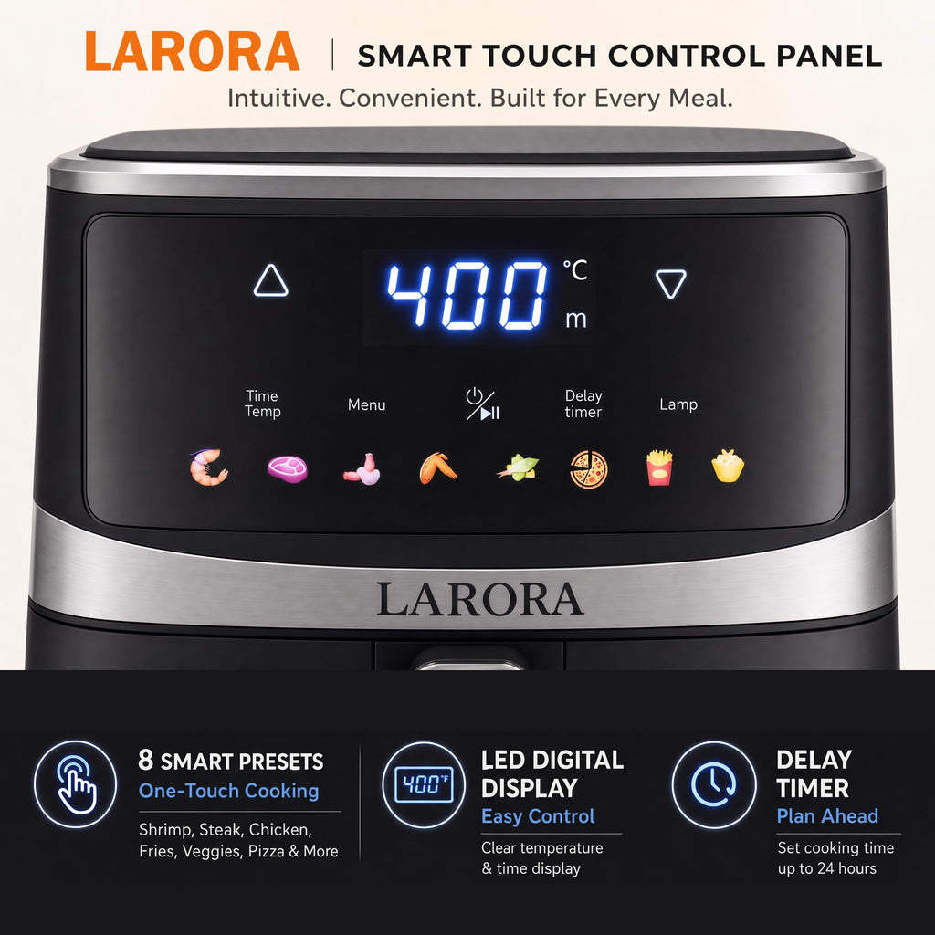 6QT Digital Air Fryer with Touchscreen Y648