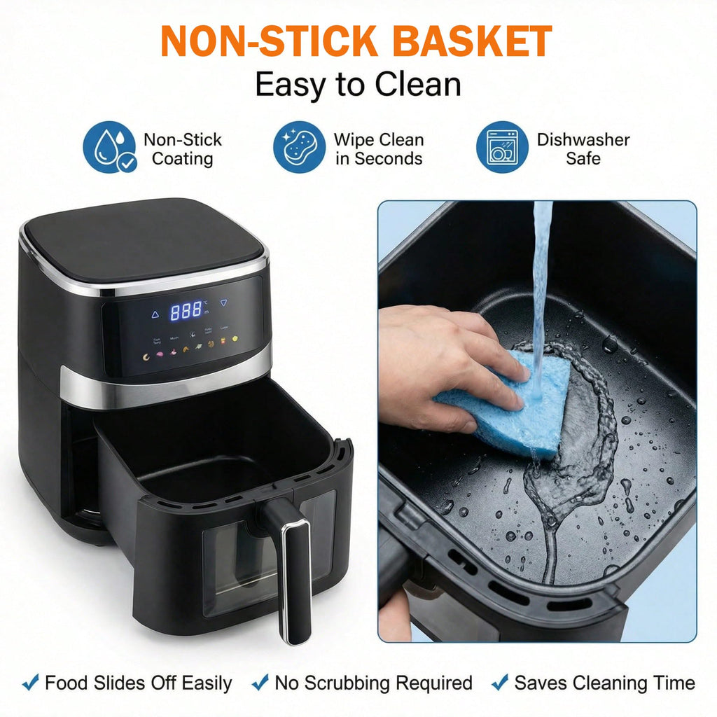 6QT Digital Air Fryer with Touchscreen Y648