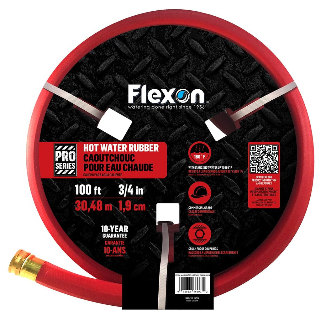 3/4" x 100-Foot Hot Water Rubber Garden Hose Z342333