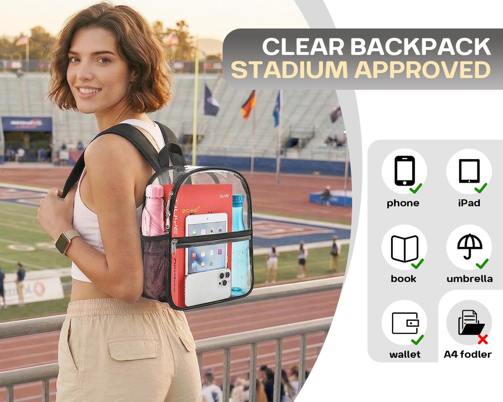 Clear Backpack 12x6x11 O4512