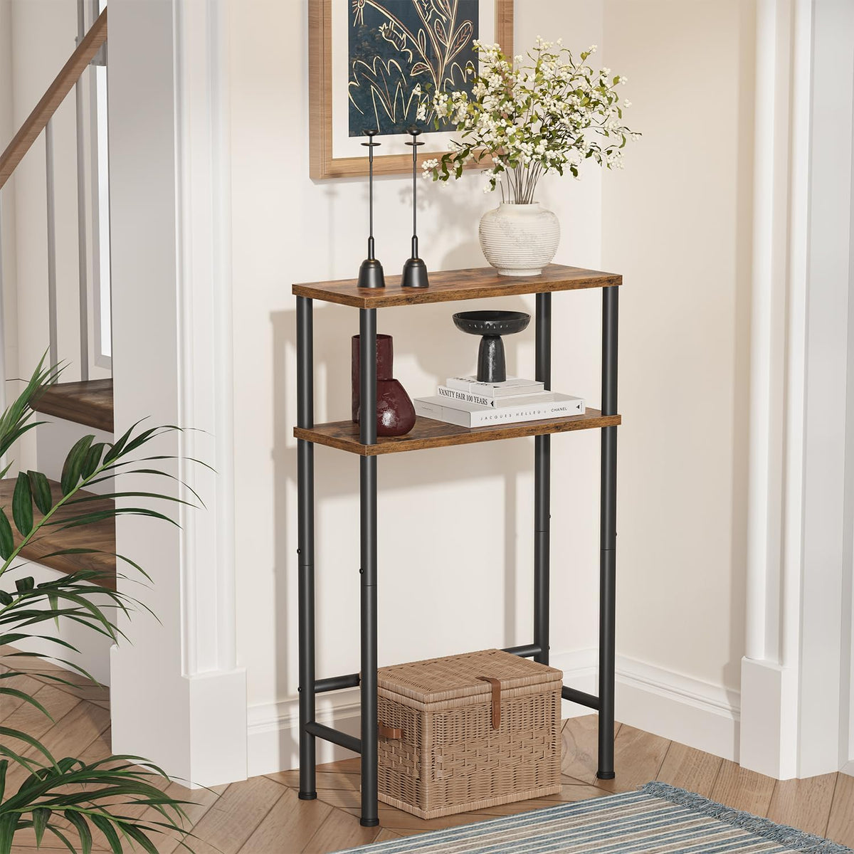 Narrow 15.7" 2-Tier Console Table G52738