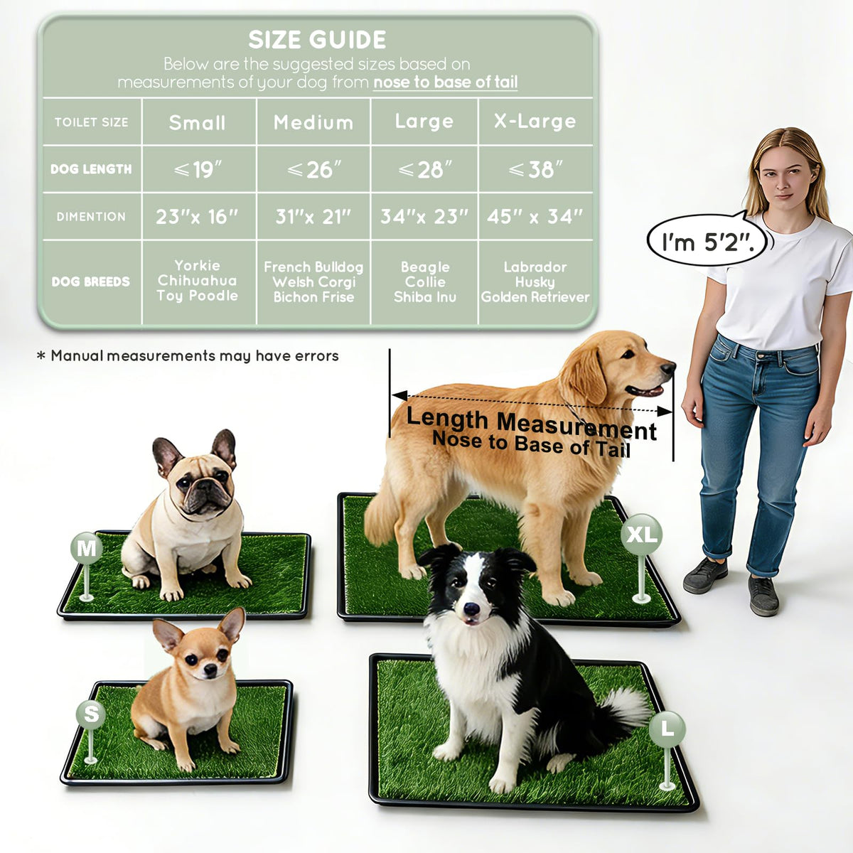 Dog Grass Pad with Tray V134