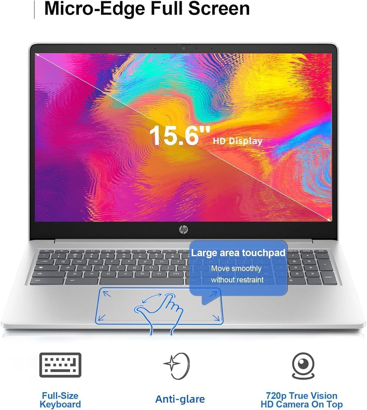15.6in Silver Chromebook W8601
