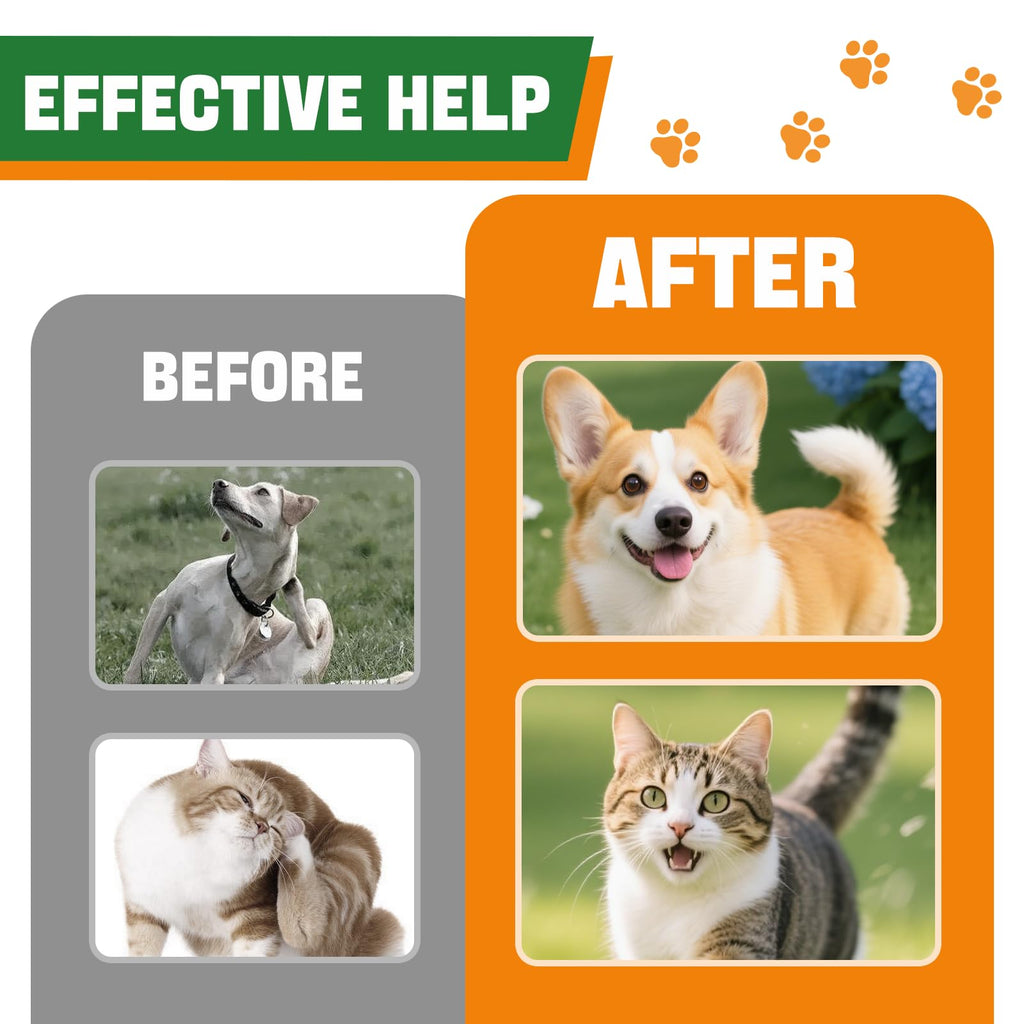 Flea and Tick Prevention Liquid Drops with Multivitamin C5475