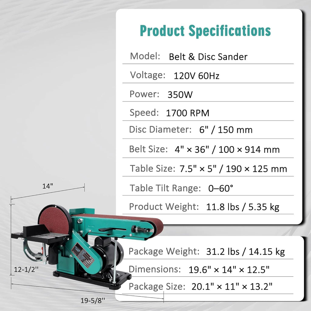 4 x 36 in. Adjustable Belt Sander Z4741
