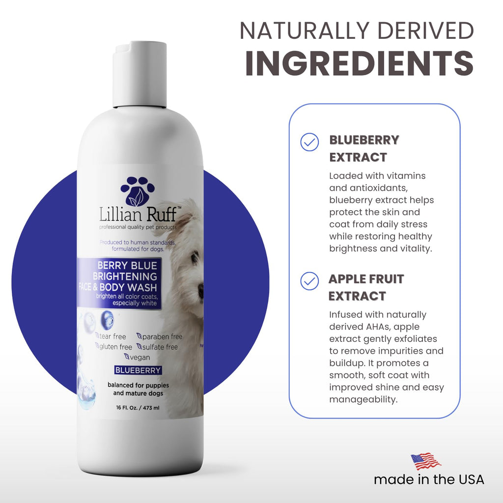 Berry Blue Brightening Pet Shampoo 16oz S680686